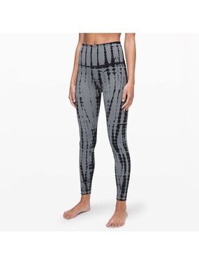 Lululemon Wunder Under High-Rise Shibori Magnet Grey Black Night